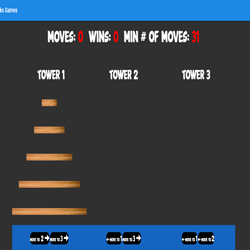 towers of hanoi screenshot